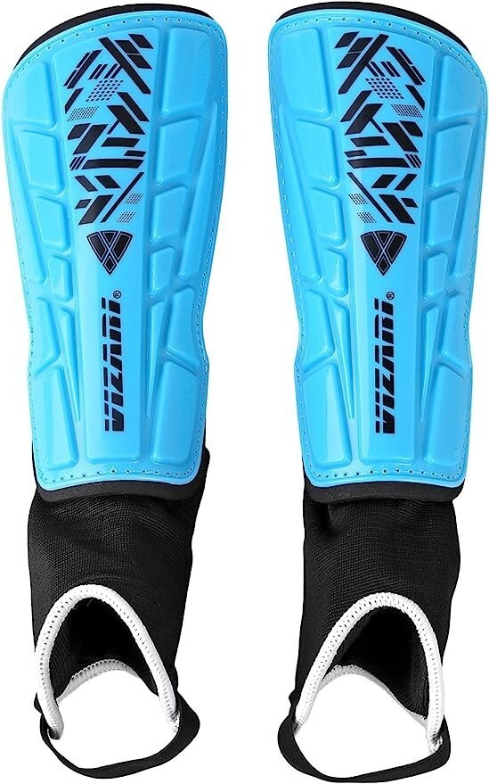 Vizari Malaga Soccer Shin Guards for Kids, Sky Blue, Size-XXS, VZSG90012... - $11.05