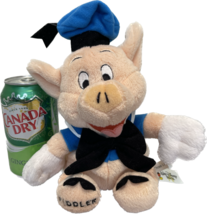 Disney Studio Collection Stuffed Plush Animal FIDDLER Three Little Pigs Blue Pig - £15.17 GBP