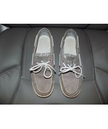 Sperry Top Sider Gray Leather Sequin Boat Shoes #9775867 Size 8 Women&#39;s EUC - $34.71