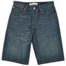 Mens Shorts Levis Denim 569 Loose Straight Whisked Blue Jean-size 29 - £17.84 GBP