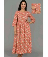 Attractive Both side zip Pregnant /Maternity Women Kurti Gown Easy baby Feeding  - $801.70 MXN