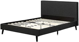 Queen-Sized South Shore Gravity Modern Padded Upholstered Platform Bed With - $331.95