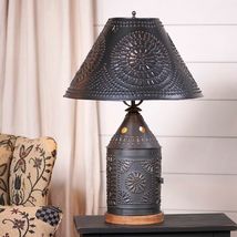 Tinner's Revere Lamp with Metal Shade in Black- 3 way image 3