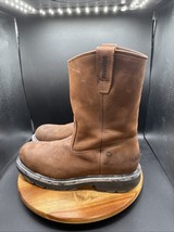 Wolverine Wellington Mens Size 12 Steel Toe Boots Brown Slip On Work W04707 - $935.17 MXN