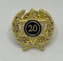 Secret Service 20 Years Of Service Law Enforcement Enamel Lapel Hat Pin - £11.93 GBP