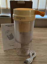 Portable Blender Shakes &amp; Smoothies Personal Size Blender 13.5oz 7.4V Yellow NEW - £32.11 GBP