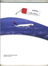 2000 Delta Airlines Annual Report Atlanta Georgia Fly With a Leader - $19.78