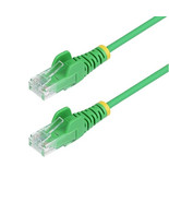 Startech N6PAT6GNS SLIM CAT6 CABLE GREEN LSZH SLIM SNAGLESS RJ45 UTP PAT... - $33.55