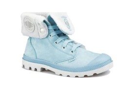 PALLADIUM Womens Comfort Shoes Baggy Leather Norse Vapor Casual Blue Size UK 4 - £75.05 GBP