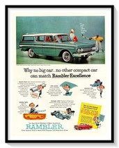 1961 Rambler Classic Cross Country Wagon Print Ad Vintage Magazine Adver... - $9.70