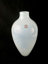 Tarnowiec made in Poland, Blue Opalescent Glass Vase Home and Office Dec... - $34.65