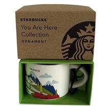 Starbucks France You Are Here Ornament YAH 2 oz Demi Espresso Mini New - $56.19 CAD