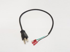 3 Prong plug 20.5” AC cable cord with 0.187” Insulate female connector U... - $78.41 MXN