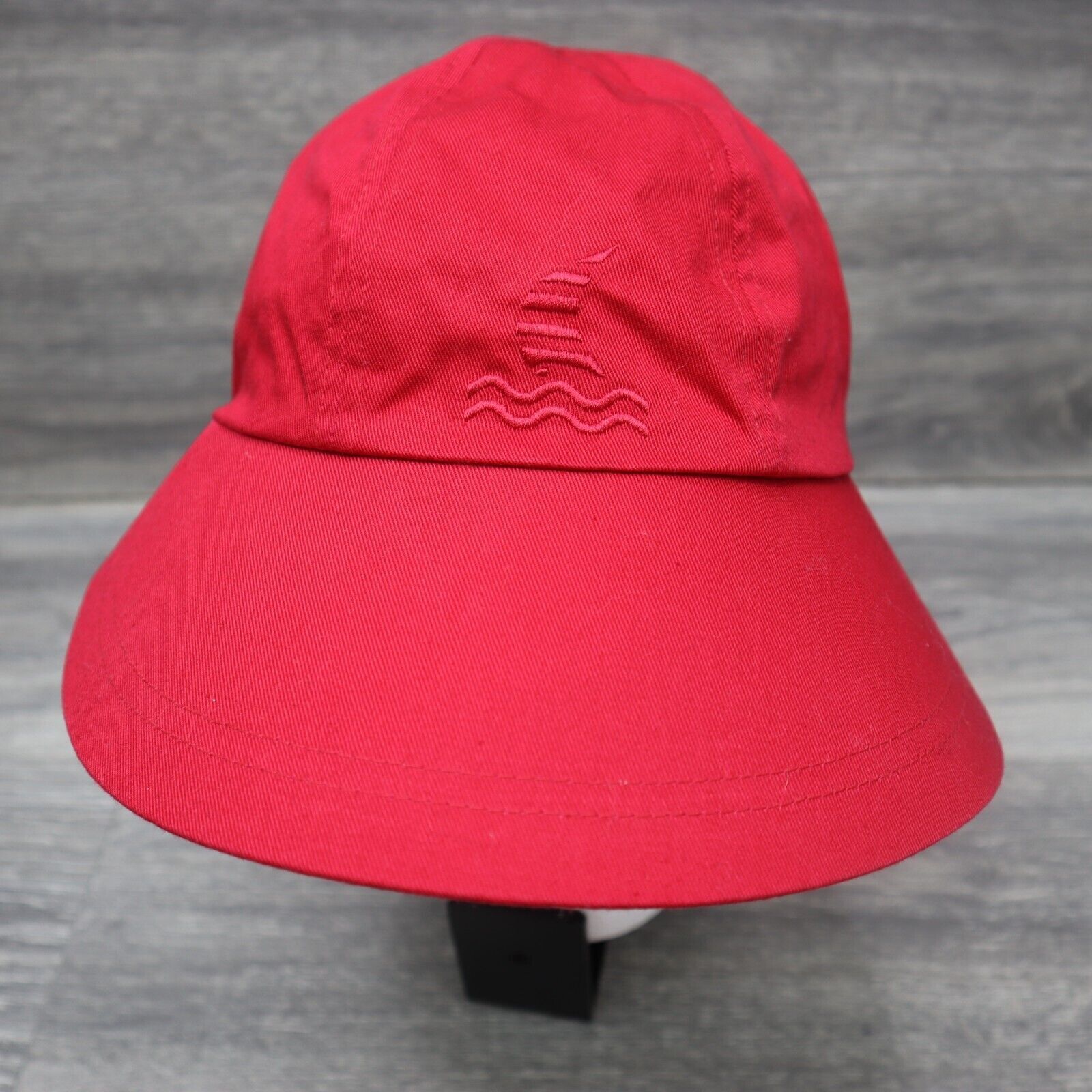 Reversible Hat Womens Adjustable Casual Red Sailboat Stripes Sun Visor B... - $18.69