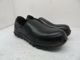 Reebok Work Men&#39;s Slip-On Superlite Alloy-Toe Work Shoes RB4036 Black Size 9M - £56.02 GBP
