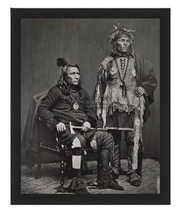 Chief Crane Holding Hatchet Native American Potawatomi Tribe 8X10 Framed Photo - £15.79 GBP