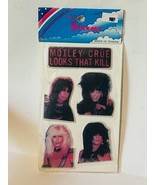 Puffy Stickers Vtg 1980s Ephemera Memorabilia SEALED Motley Crue Looks K... - £31.15 GBP