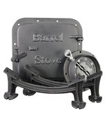 Barrel Stove Kit Cast Iron Wood Burning Converts Steel Drum  into a Wood... - $102.04 CAD