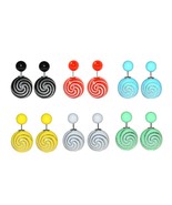  Double Sided Pearls Spiral Pattern Stud Earrings - $3.99