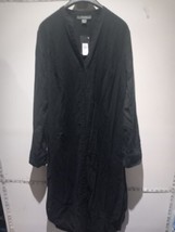 Primark Long Black Button Up Dress, Size 6. Bnwt Express Shipping  - $13.85