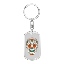 Calavera Mexican Sugar Skull 3 Colored Stainless Steel or 18k Gold Premi... - $37.95+