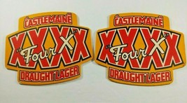 Castlemaine Four X Draught Lager Beer Paper Bar Coasters Two Sided - £5.33 GBP