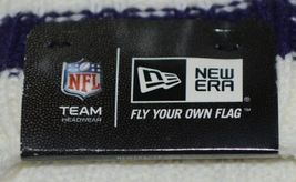 New Era NFL Licensed Baltimore Ravens Cream Cuffed Winter Cap image 3