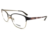 Vogue Eyeglasses Frames VO 4072 997 Brown Gold Cat Eye Full Rim 54-18-140 - $55.91
