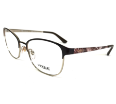 Vogue Eyeglasses Frames VO 4072 997 Brown Gold Cat Eye Full Rim 54-18-140 - £43.99 GBP