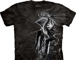 Silver Dragon Fantasy Hand Dyed Size 3XL (XXXL) T-Shirt, NEW UNWORN - $19.34