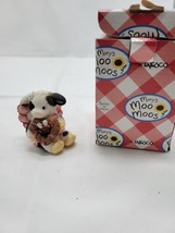 Enesco Mary&#39;s Moo Moos - I Love You Dairy Much Girl Cow Cupid W Heart - £15.97 GBP