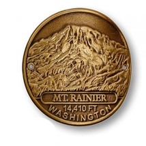 Mt. Rainier Washington Hiking Stick Medallion Challenge Coin - £27.53 GBP