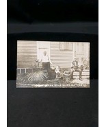 1914 Real Photo Postcard BASKET MAKING Penobscot Indians Old Town Maine ... - $49.83