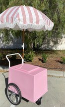 POPSICLES CART PINK MOBILE CART PALETAS FROZEN TREATS CART VENDING PINK ... - $3,820.00