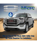 2016-2018 GMC Sierra 1500 SLT # GI/162 Chrome Snap On 3 Piece Grille Ins... - $139.99