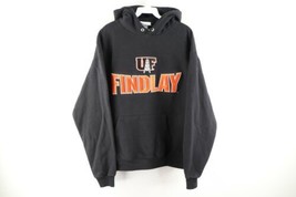 Vintage Champion Mens XL Faded University of Findlay Spell Out Hoodie Black - £45.70 GBP