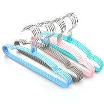 Baby Hangers 20-Pack, Cute Kids Clothes Hangers Non-Slip Rubber Coating ... - £23.97 GBP