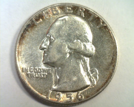 1956 Washington Quarter Choice About Uncirculated Ch. Au Toned Nice Original - £8.78 GBP