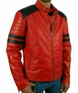Hecho a mano Nueva piel de cordero genuina roja elegante chaqueta para... - $162.40 CAD+