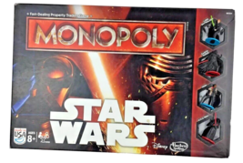 Hasbro Star Wars Monopoly 2015 Ages 8+ Skywalker Darth Vader Finn Kylo Ren - $17.41