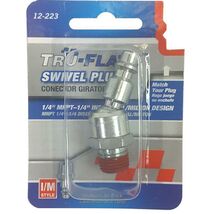 Tru-Flate 12-223 1/4" I/M Design x 1/4" SNPT Steel Swivel Plug - $7.95