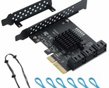 Pcie 4X Sata Card 6 Ports,Sata Iii 6 Gbps Controller Expansion Card, Asm... - $85.49