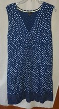 Womens Oh Baby Motherhood Matenity Sleeveless Dress Tie Front White Corn... - $12.99