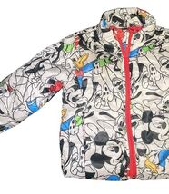 Disney Mickey Mouse Toddler Jacket Size 3 Red Lined Zip Coat image 2