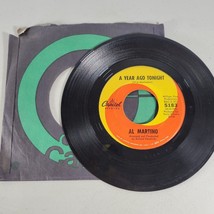 Al Martino Vinyl Record A Year Ago Tonight/Tears and Roses 45 RPM - £5.58 GBP