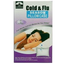 Cold &amp; Flu Season - Standard Size Pillow Case - with Menthol &amp; Eucalyptu... - £7.84 GBP