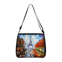 London scape / Eiffel Tower Print  Bag for Travel Women Handbags Clutch Ladies C - £49.52 GBP