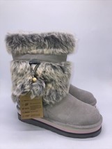 Bearpaw Retro Tama Winter Fur Boots Gray Waterproof Insulated Women’s Size 9 - £79.92 GBP