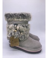 Bearpaw Retro Tama Winter Fur Boots Gray Waterproof Insulated Women’s Si... - £78.65 GBP