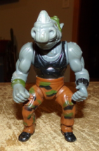 1988 TMNT 4&quot; tall rocksteady rhino action figure in nice shape used - £7.64 GBP